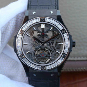 TF Hublot (Hengbao) سلسلة HUBLOT ساعة ميكانيكية لامعة للرجال من الماس T