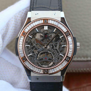 TF Hublot (Hengbao) سلسلة HUBLOT ساعة ميكانيكية لامعة للرجال من الماس T