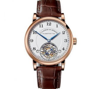 LH Lange 1815 series 730.032 manual tourbillon movement rose gold men's watch