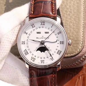 [OM الإصدار الأعلى جودة] A210 Blancpain الكلاسيكية سلسلة 6654 القمر مرحلة عرض أعلى نسخة ووتش على السوق عصامي 6654 حركة كاملة المواصفات.