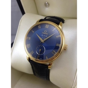 Swiss Omega De ville Series Bright Blue Automatic Mechanical Men's Watch Swiss Movement Swiss Movement High Imitation