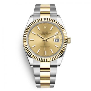 Rolex Datejust الثاني سلسلة 126333 الذهب يرتدون ساعة الرجال الميكانيكية.