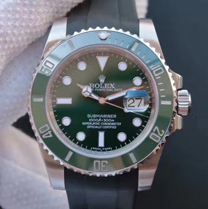 Rolex الأخضر المياه شبح الأخضر الشبح V7 طبعة SUB غواصة سلسلة 116610LV شريط نموذج