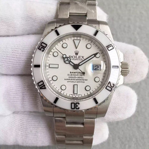 Rolex V5 طبعة محدودة جميع السيراميك شبح الماء الأبيض! ETA2836 الحركة الميكانيكية، واستيراد السيراميك النقي، 904 الفولاذ المقاوم للصدأ، 40 القطر، منيعة، غرامة