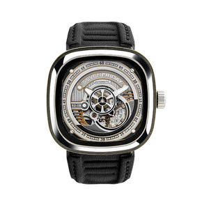 XF Seven Friday Sevenfriday-S2 / 01 ساعة رجالية بحزام ميكانيكي مغلق من الأسفل.