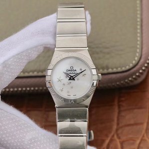 TW Omega Women's Constellation Series 27mm Quartz Watch Original One-to-One Model Stainless Steel Strap