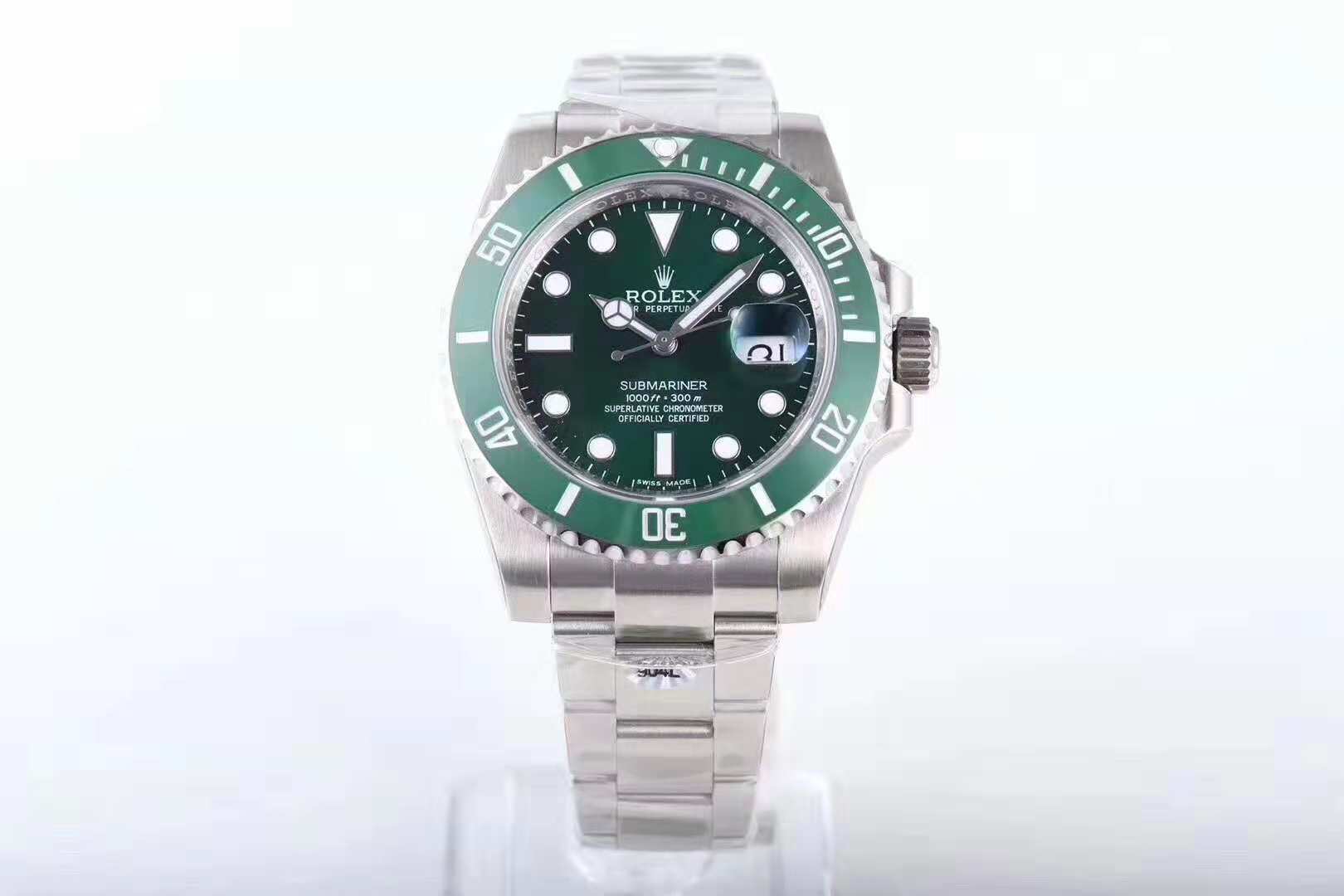 AR Green Water Ghost 904L AR مصنع طبق الاصل رولكس جرين ووتر جوست ساعة.