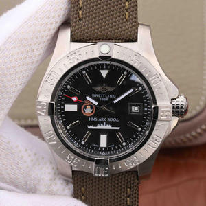 Re-indgraveret Breitling Avengers Seawolf Royal Ark hangarskib Force Order Limited Edition Nylon Silk Strap