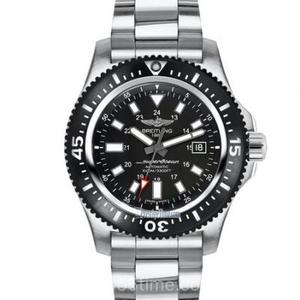 TF Breitling Super Ocean Series Y17393101B1A1 Specialudgave stålbånd sort plade mekanisk herreur.