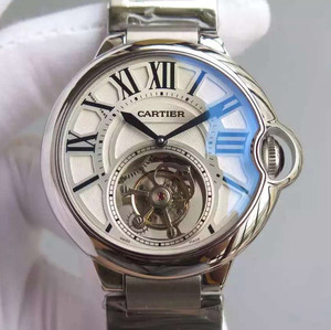 Cartier blå ballon W692000 ægte tourbillon mekanisk bevægelse high-end luksus mænds ur