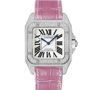 Cartier Santos serien fuld diamant damer 'mekanisk ur afgørende for lokale tyranner