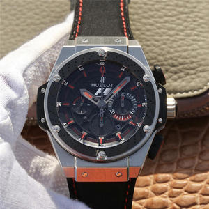 V6 Hublot Hublot King Supreme HUBLOT F1 KING POWER! Automatisk mekanisk herreur replika 7750 maskine bælte ur