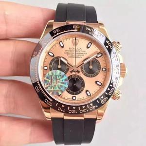 JF nyt produkt Daytona Rolex "Tape version" Cosmograph Daytona Series V2 version Rose Gold Ceramic Ring.