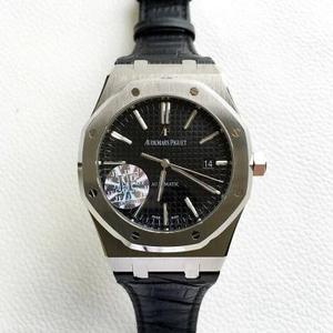 [JF] Audemars Piguet AP15400 mænds bælte sort størrelse 41mm X 10MM funktion timer, minutter, sekunder, kalender