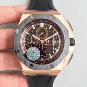 JF produceret 2017 nyeste Audemars Piguet ap26400SO fuld keramisk shell 44 mm diameter keramisk ring keramisk knap