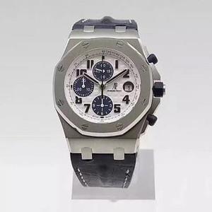 JF version af AP Audemars Piguet 12 cifre keramiske styr 7750 tre-øje kronograf panda bælte ur herreur