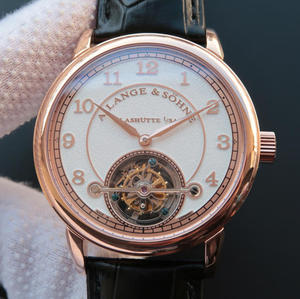 LH Lange 1815 serie 730.32 sandblæst limited edition manuel tourbillon bevægelse mænds ur