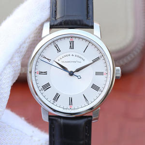 Lange Sachsen RICHARD LANGE Kortfattet Mænds Automatiske Mekanisk Watch Rose Gold White Plate