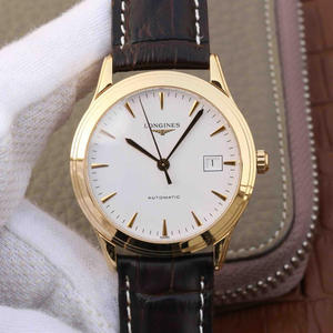 TW Longines Army Flag Series L4.774.8 Guld Mænds Mekanisk Bælte Watch White Coil
