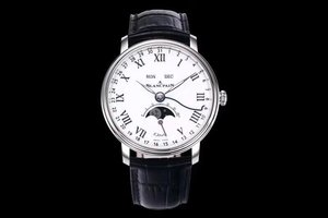 OM nyt produkt Blancpain villeret klassiske serie 6639 måne fase display hjemmelavet 6639 bevægelse fuld-featured herreur.