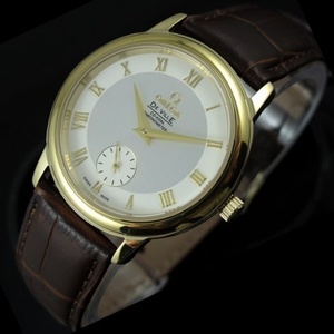 OMEGA Constellation Series Diamond 18K Guld Automatisk Mekanisk Mænds Watch (White Face)