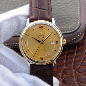 TW Omega New De Ville-serien Mænds Mekanisk Watch Gold Face