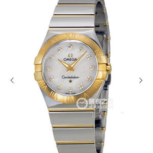 TW Omega Kvinders Constellation Series 27mm Quartz Watch Original One-to-One Model rustfrit stål Strap