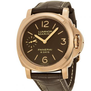 XF Panerai PAM511 LUMINOR-serie herre manuel mekanisk rustfri stålkasse med 18k roseguldbelægning.