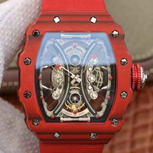 Top replika Richard Mille RM53-01 mænds automatiske mekaniske ur high-end kulfiberUT Omega vintage Seamaster 30-serien mænds mekaniske bælte se oprindelige en til en replika