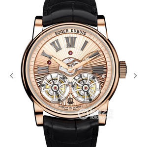 [JB fabrikken ægte dobbelt tourbillon] Roger Dubuis HOMMAGE (hyldest serie) RDDBHO0563 dobbelt tourbillon top ur blev født, udstyret med