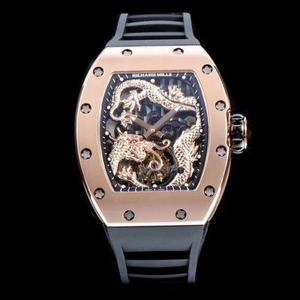 TW fabrik RICHARD MILLE forvalter RM057 Jackie Chan Panlong tourbillon ur! Brug med fed andre skriftmaterialer