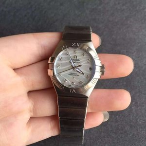 V6 Factory Nye Omega Constellation White Shell Face Damer Mekanisk Watch