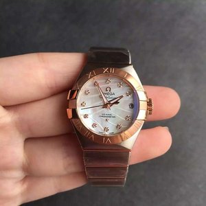 V6 Factory Omega Constellation Serie 27mm Damer Mekanisk Ur Classic