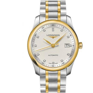 V9 fabrik ur Longines Master Series tre hånd L2.793.5.97.7 kalender 18k guld hvid overflade