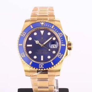 VR.Factory bygger igen den kejserlige version af 18K guld Rolex Submariner-serien bedste 18K guld version af Submariner.