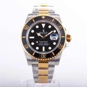 VR.Factory bygger igen stærkt den kejserlige version af 18K guld Rolex Submariner Inter-Gold Series Den bedste 18K guld version af Submariner.