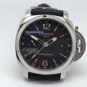 XF producerede Panerai PAM531 LUMINOR 1950-serien GMT dobbelt tidsfunktionsdisplay 44mm.