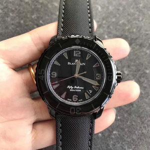 ZF Werksversion Blancpain 50? Schwarz Samurai, 45X15.5mm, 2836 modifizierte cal.1315 automatische mechanische Uhrwerk