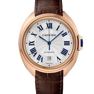 Cartier Schlüsselserie Herrenuhr AISI 316L Edelstahlgehäuse mit importiertem Kalbslederarmband