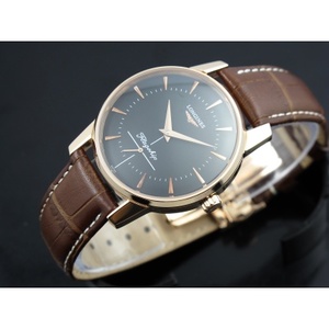 Schweizer Uhr Longines Longines 18K roségold Herrenuhr klassische Retro-Serie automatische mechanische kleine zweite schwarze Herrenuhr Schweizer Uhr