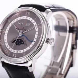om neues Produkt Blancpain classic Serie 6654 Mondphase zeigen die höchste Version Uhr auf dem Markt selbstgefertigte 6654 Uhr Vollfunktion Herrenuhr