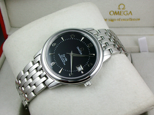 Omega Diefei automatische mechanische transparente schwarze digitale Bar Skala männliche Uhr