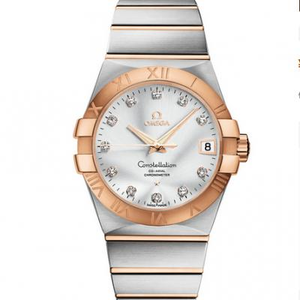 VS Factory Uhr Omega Constellation Serie 123.20.38.21.52.001 Diamant Rose Gold Doppeladler 8500 Uhr automatikAutomatik 38