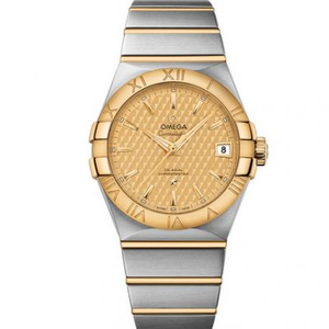 VS Werksuhr Omega Constellation Series Gold 123.20.38.21.08.002 Double Eagle 38mm Koaxialuhr 8500 Maschine