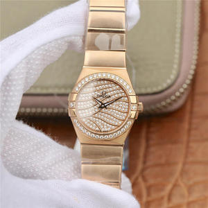 TW Omega Damen Constellation Serie 27mm Quarzuhr Original One-to-One Modell Edelstahlband