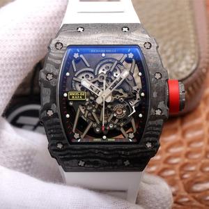 Mechanische Herrenuhr ZF Richard Mille RM035, Kohlefaser, weißes Klebeband