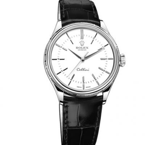 NB Rolex Cellini Serie, Replik 3132 automatischemechanische Uhrwerk, 316 Edelstahl Lederarmband Herrenuhr