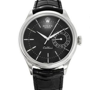 VF Rolex Cellini Serie 50519-0007 automatische mechanische Herrenuhr (schwarze Platte)