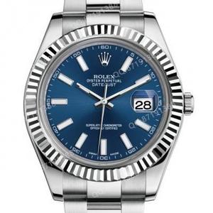 Rolex Datejust Serie 116334-72210 Blue Plate Watch 41 Automatische mechanische Herrenuhr für Herren Blue Face N Factory New