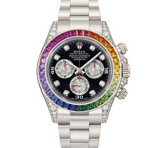 Rolex Daytona-116599RBOW Serie Kosmische Chronographenfunktion Herren mechanische Uhr Rainbow Circle